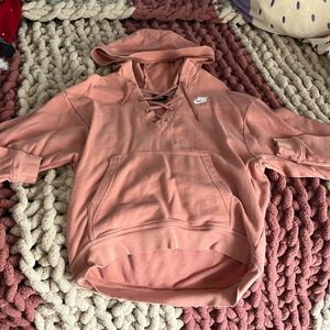 nike coral colored hoodie